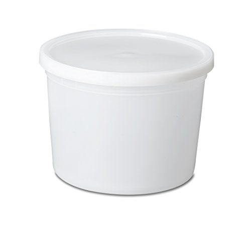 OakRidge Products 64oz plástico durable de Contenedores de Almacenamiento (10 paquetes) adecuados para la alimentación, la oficina o hardware 10 Claro