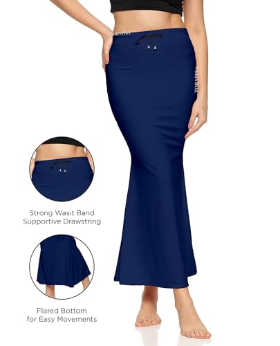 Image of Women's Saree Silhouette I Saree Shapewear Flare Petticoat for Women, Lycra Cotton Blended, Petticoat, Skirts for Women, Shape Wear Dress for Saree