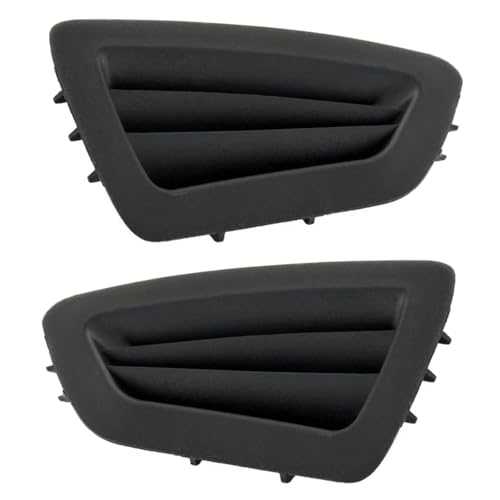 Twowinds - Grille de Ventilation 8A61A045G50 Compatible avec la Ford Fiesta 6 (2008-2016) - 8A61A045G51 - Tableau de Bord Gauche et Droit - Diffuseur d'Air - Aérateur (2 pièces, Noir)