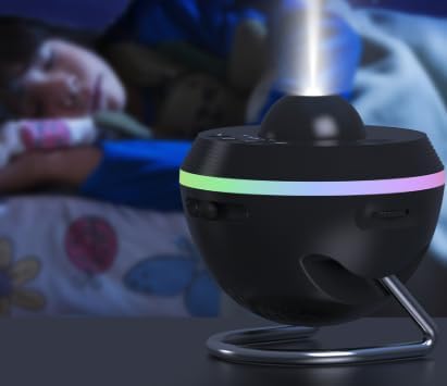 スペースボール ギャラクシープロジェクターランプ ダイナミックな流星 星の光に焦点を当てる 雰囲気のあるナイトライト 宇宙ミラートッ