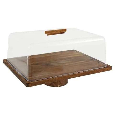 Cake Stand with Acrylic Dome Lid and Tray Cover