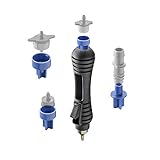 Abrisa Sacabocados con adaptadores para tubería de riego, Negro, 7 mm