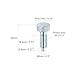 HARFINGTON 2pcs Spring Plunger with Knurled Handle M10x1.5 Pin Dia. 5mm Retractable Quick Release Pins Carbon Steel Lock Out Type Index Plunger for Industrial Equipment