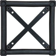 CROWN Truss Traverse Würfel Knoten - super leicht -Schwarz- werkzeuglose Montage