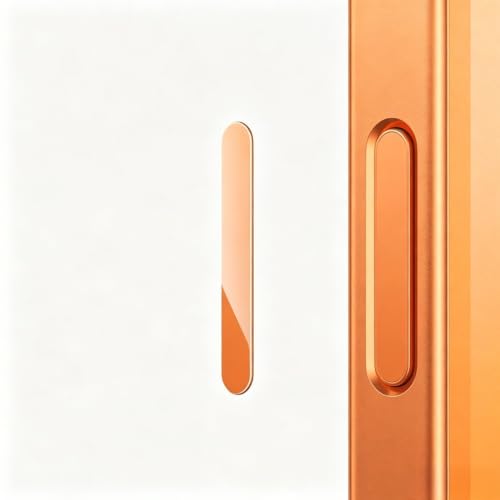 SHSJYA �����K���X�̃X�}�z�J�����{�^���ی�J�o�[�y2���Z�b�g�z�Afor iPhone 16 / 16Plus / 16Pro / 16ProMax�p�A�����̗ǂ��^�b�`�E���h�~�ی�t�B�����t�� (Orange,for 16)