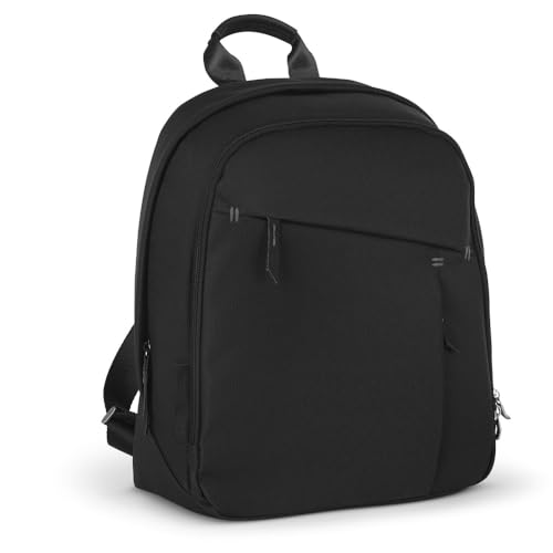Image of UPPAbaby Changing Backpack / Multiple Storage Compartments / Stroller Strap Attachment / Bottle Insulator and Changing Pad Included / Jake (Black / Black Leather)
