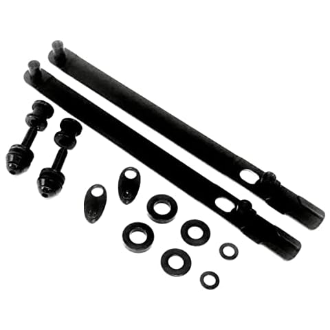 BLACK FXDWG Wide Glide Quick Release Docking Hardware Kit Harley Davidson Dyna Detachable Passenger Sissy Bar Backrest WideGlide 2010-2017 Detachables 54097-10 Luggage Rack Sideplates SissyBar Rear HD Cover