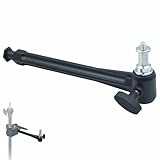 INVINEEX 6-Inch Super Clamp Extension Arm with Dual Thread Spigot - Aluminum Alloy Photography Arm for Studio Lights, Cameras & Accessories (with 1/4'-20 and 3/8'-16 Male Threads)
