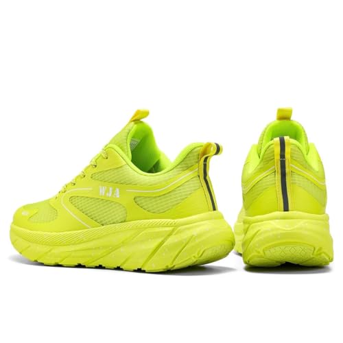 Image of WJA Men's Road-Running-Shoes Walking Fashion Athletic Sneakers Comfort Lightweight Working Gym Mesh Shoes.