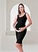 Rnxrbb Women Summer Sleeveless Maternity Dress Pregnancy Tank Scoop Neck Mama Clothes Casual Bodycon Clothing,Black M