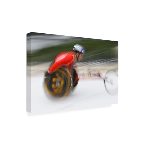 Wrapped Canvas Wall Art - Jose Prata Dos 'Wheelchair Road