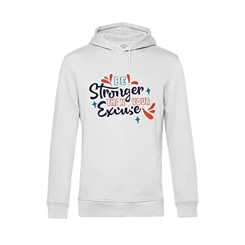 Sweat à capuche Be Stronger avec message motivation pour sport et entraînements intensifs au quotidien