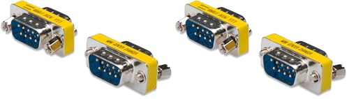 Digitus D-Sub 9 Gender Changer - Adattatore - Adattatore - 9 poli femmina - da spina a spina - RS-232 - RS-485 - TTL - Custodia in metallo (Confezione da 2)