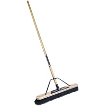 Quickie Push Broom, 60" Handle L, 24" Broom W