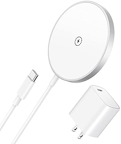 DimBoom Magnetic Wireless Charger for iPhone 13/12 – Fast Wireless Charging Pad Magnetic Charger with USB-C 20W PD Adapter Compatible with iPhone 13/13 Pro/13 Pro Max/13 mini/12 Pro/12 Pro max/12 Mini