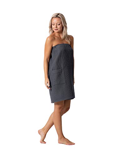 Image of Robe Direct Quick Dry, Lightweight Waffle Spa /Bath Wrap with Adjustable Closure & Elastic Top