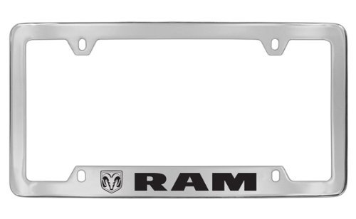 Soporte de matrícula Dodge Ram cromado para evitar óxido y dobleces