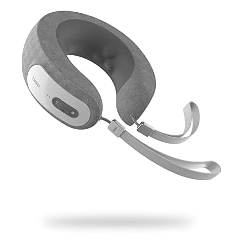 Breo iNeck3 Pro Electric Neck Massager, Shiatsu Massage Pillow with Heat, Deep Tissue Kneading & APP Control for Cervical Relax, Airplane, Car, Travel, Office, Home, Gift Cover