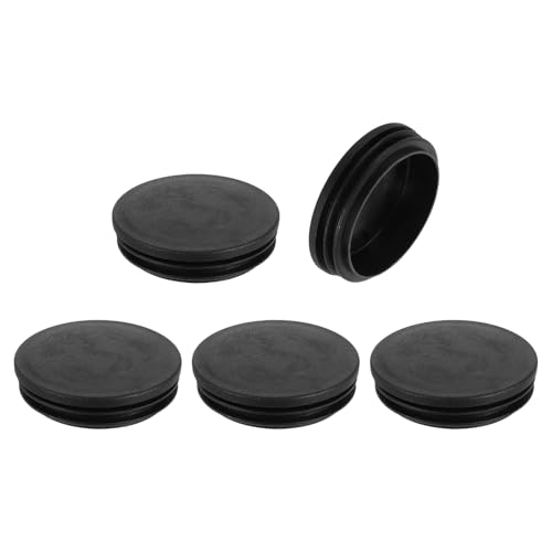 uxcell Round Plastic Plug,70mm(2.76") OD Furniture Leg Pipe Insert 5Pcs