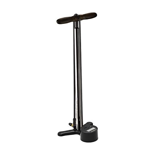 Lezyne Gravel Digital Drive Pro, Standluftpumpe, 100 PSI/6,89 Bar, digitales Manometer, für Presta- und Tubeless-Ventil