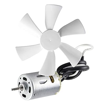 kingsea 6 inch Replacement White RV Fan for RV Roof Ceiling Bathroom Exhaust, 12V D-Shaft RV Vent and Motor Camper Fan Blade Bathroom