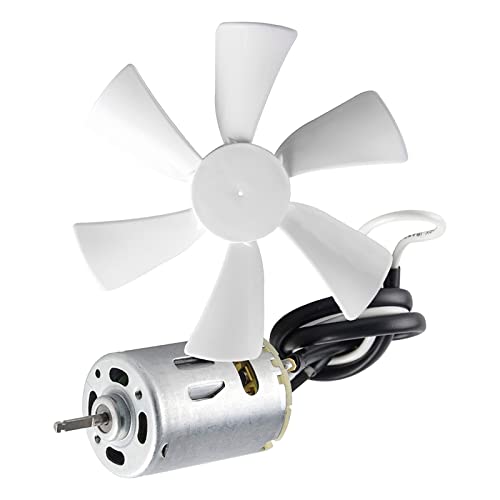 kingsea Ventilateur de rechange blanc de 15,2 cm pour toit de camping-car, pot d'échappement de salle de bain, arbre en D 12 V et moteur de camping-car, lame de ventilateur de salle de bain Cover