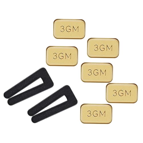 SUPVOX Kit de Equilibrador para Ventilador de Techo, 6 Pesas Metálicas y 2 Clips para Aspas, Accesorio de Contrapeso para Reducir Vibraciones y Ruidos, Compatible Mayoría de Ventiladores