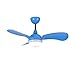 Produktbild 36 '' Nordic Fan Kronleuchter, Macaron Serie Einfache Moderne Home Mute LED Deckenventilator Licht Wohnzimmer Esszimmer Kinderzimmer Dekoration Lampe Mit Ventilator (Color : Blue)