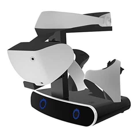 VR2 Controller Charging Storage Stand Compatible with PSVR2 Charging Station Headset Holder for PS VR2 Move Display Case VR Accessories Cover