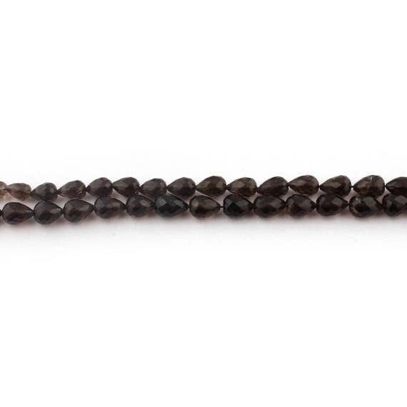 Quartz fumé perles en gouttes facettées LKBEADS 6x8mm 11x8mm pour création de bijoux