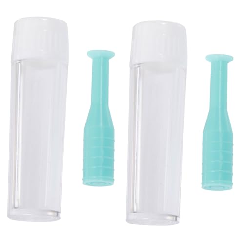 BIUDECO 2 Pièces Ventouse pour Lentilles Rigides Rgp Verte avec Flacon Outil Insertion et Retrait Compact pour Voyage et