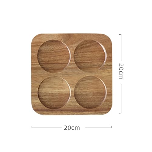 soulnioi Jar Base Glass Storage Jar Base Compartmental Jar Base Compartmental Storage Base, Model28114, jar base(4 cells) - Image 2