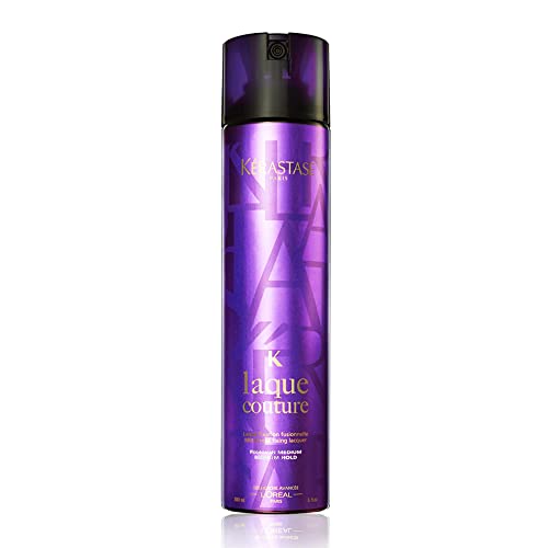 Kérastase Haarspray mit mittlerem Halt, Für flexiblen Halt und gegen Frizz, Mit Hitzeschutz und UV-Filter, Laque Couture, 300 ml