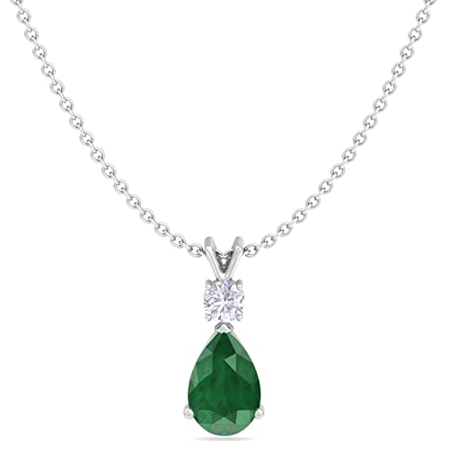 Silver Smile Sterling Silver Jewelry Set For Women With Pear Shaped 7X5Mm Ruby Gemstone Necklace, 3Mm Ruby Topaz, And Matching Opal Pear Shaped Earrings For Her #TOP1