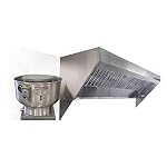 Food Truck Low Profile Exhaust Hood System Includes a stainless steel exhaust hood, an exhaust fan, an adjustable duct…