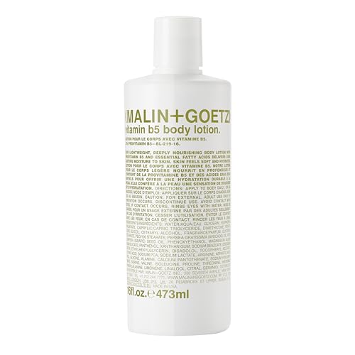 MALIN+GOETZ Vitamin B5 Body Lotion Lightweight Daily Moisturizer with Avocado & Grapeseed Oils Hydrating Nourishing Long-Lasting & Bergamot Scented Vegan Cruelty-Free (16 Fl Oz)