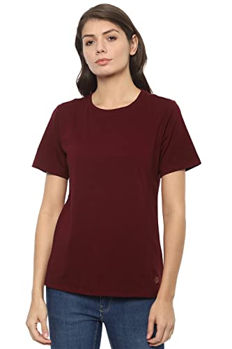 Image of Van Heusen Women's Solid Regular Fit T-Shirt