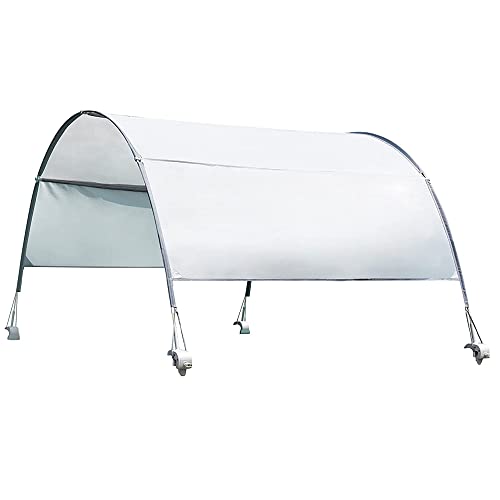 Intex Prism Frame 16.5' X 9' X 4' Oval Above Ground Swimming Pool Set With Filter Pump, Ladder, Pool Cover, And Protective Sun Canopy Shade #TOP5