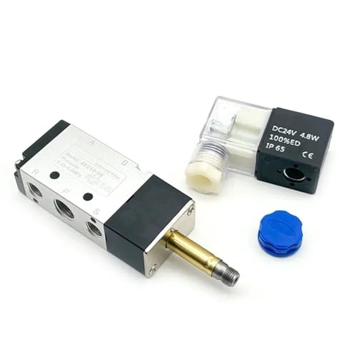 Électrovanne magnétique 4V210-08 à double action 5 voies pour commande de gaz - 6