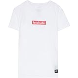 Klassischer Schnitt, Rundhalsausschnitt, kurze Ärmel mit Saum