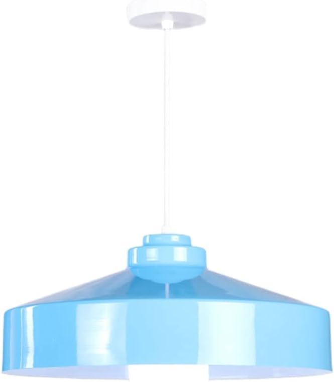 Plafonnier suspendu 40 cm lustre industriel métal macaron E27