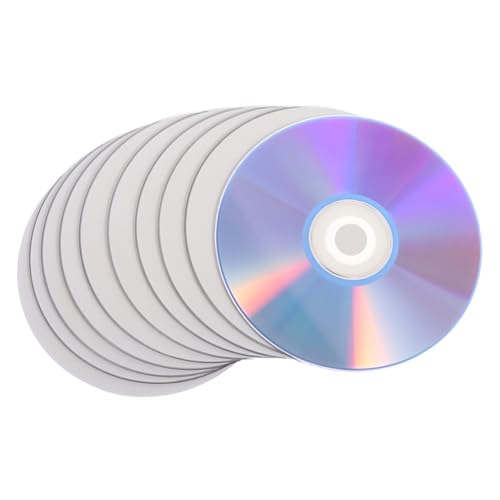 TOYANDONA 10 Pièces Disques CD-RW Réinscriptibles Haute Capacité pour Enregistrement Audio Stockage Musique et Sauvegarde Données Disques Vides Compatibles CD DVD pour Gravure Informatique