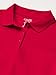 Chaps Girls' School Uniform Short Sleeve Interlock Polo, Red, 12-14
