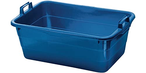 Bassine L 620 x l 425 x H 250 mm - Contenance 45 l - Bleu Cover