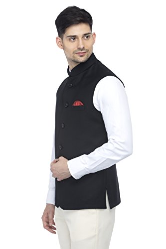 Image of FAVOROSKI Men's Cotton Blend Waist-Long Jacket