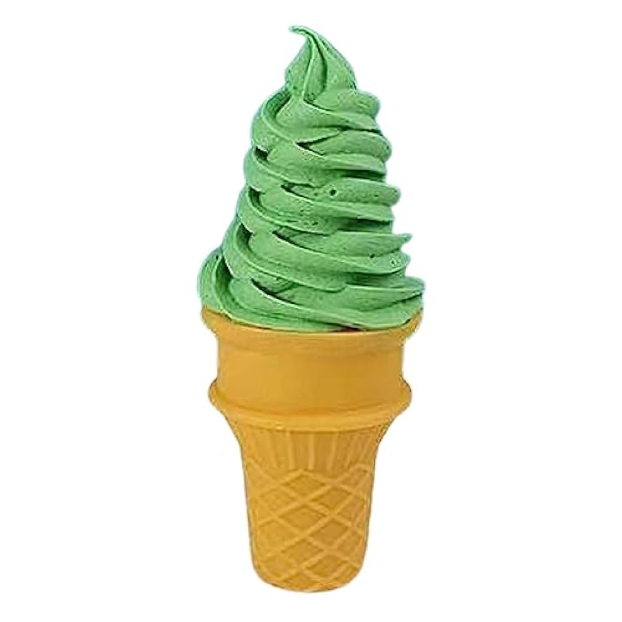 Fake Ice Cream Cone Food Model for Display, Green