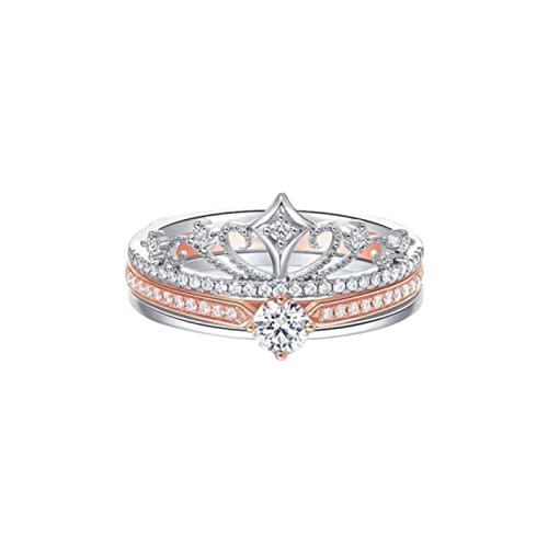 Bague couronne diamant amovible et ajustable ensemble de 2 pièces