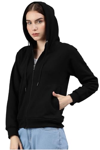 Image of ADBUCKS Women's Cotton Winter Jacket Sweatshirts Casual Drawstring Clothes Zip Up Hoodie With Front Pocket Ii Womens Hoodies Ii Womens Jacket Ii Winter Sweater Hoodie For Women & Girls