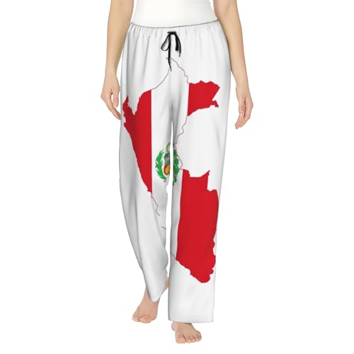 Pantalon de pyjama Pérou pour femme en polyester doux avec poches