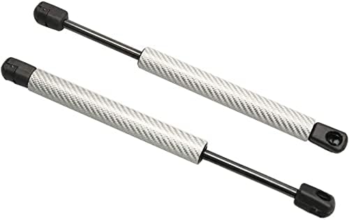 JINGLING Trunk Struts for Corvette (C5) Convertible Coupe 1997-2013 Rear Boot Tailgate Gas Dampers Lift Supports 287mm TWO YEARS WARRANTY (Silver Carbon Fiber)